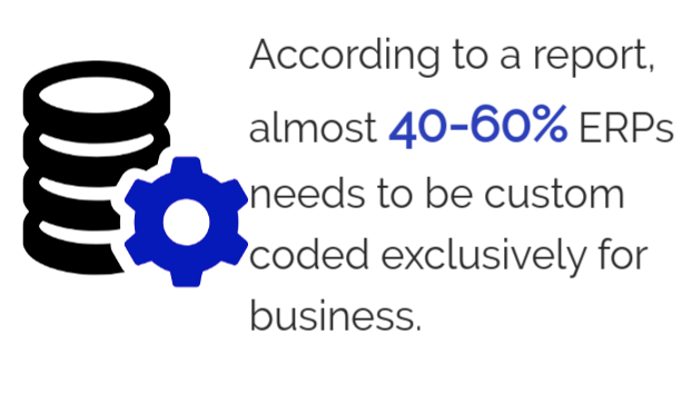 custom ERP implementation statistics 