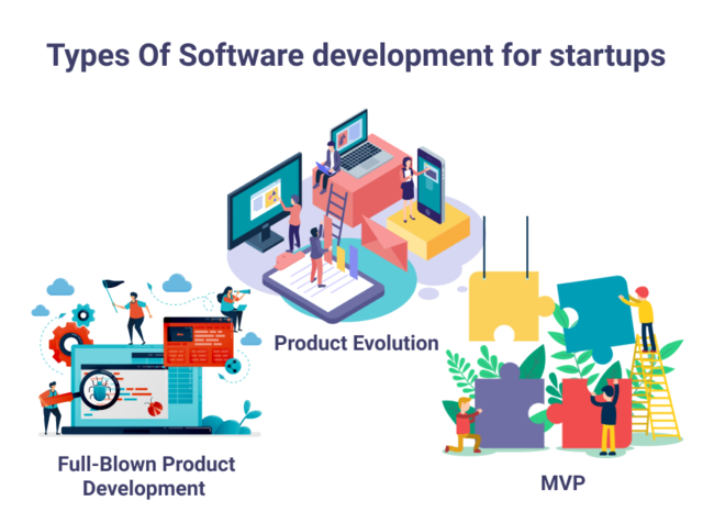 different types of software development for startups