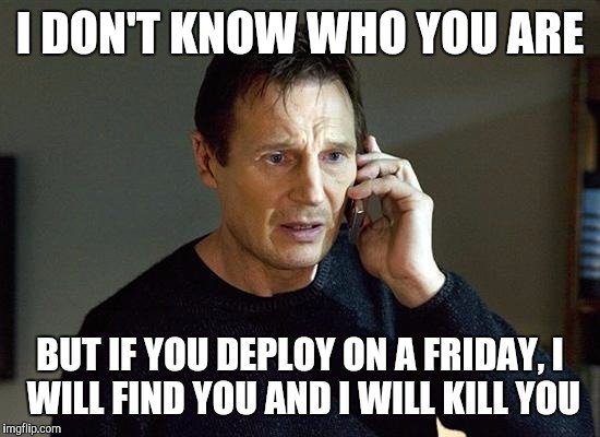Man threatening someone over a call for the deployment in a Friday 